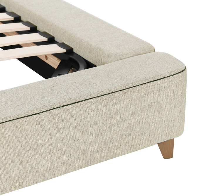 Classic Home - Tate Upholstered Queen Bed in Cream - 54003170 - GreatFurnitureDeal
