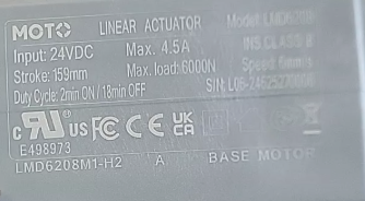 Pride Power Lift Recliner Replacement Base Motor - LMD6208M1-H2 - GreatFurnitureDeal