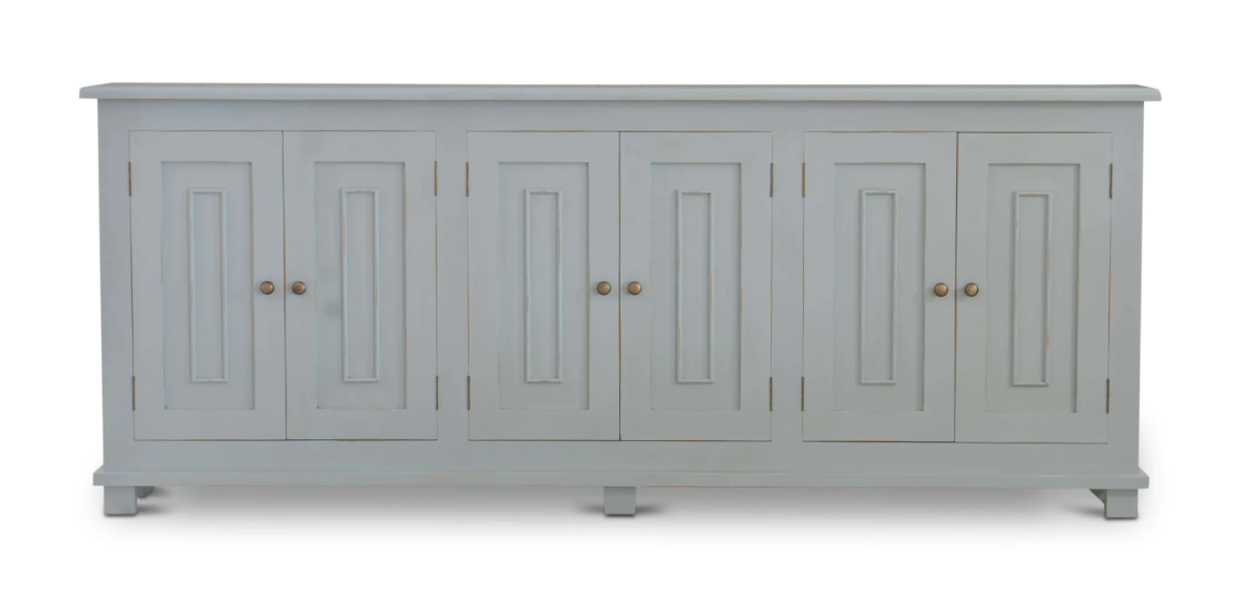 Bramble - Osborne Narrow Sideboard In Ocean Blue - 27856OCB - GreatFurnitureDeal