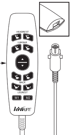 Pride - Lift Chair Replacement Remote Hand Control HW110L-0-024 - GreatFurnitureDeal