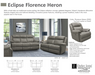 Parker Living - Eclipse Power Sofa in Florence Heron - MECL#832PH-FHE - GreatFurnitureDeal