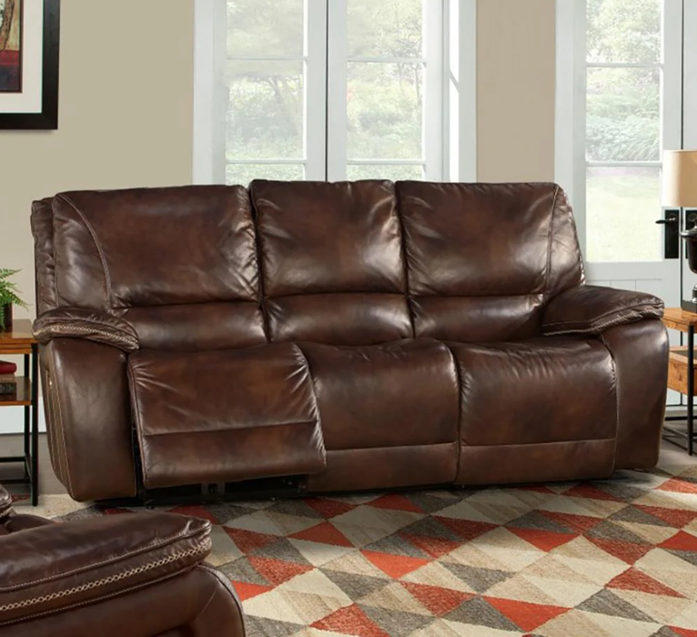Parker Living - Vail Burnt Sienna Leather Dual Reclining Power Sofa - MVAI#832PH-BUR - GreatFurnitureDeal