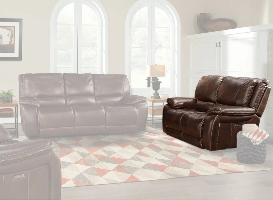 Parker Living - Vail Burnt Sienna Leather Dual Reclining Power Loveseat - MVAI#822PH-BUR - GreatFurnitureDeal