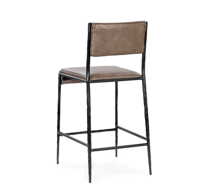 Classic Home - Kayne Leather Counter Stool - 53006247 - GreatFurnitureDeal