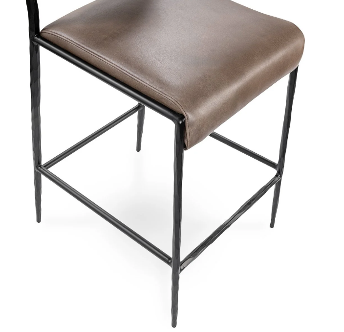 Classic Home - Kayne Leather Counter Stool - 53006247 - GreatFurnitureDeal