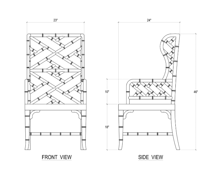 Bramble - Martinique Bamboo Fauteuil in Multi Color - BR-24521 - GreatFurnitureDeal