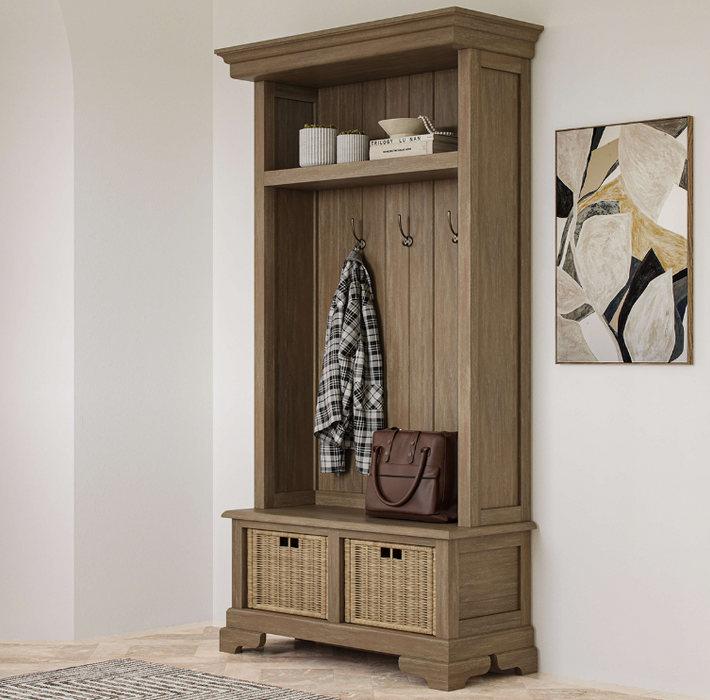 Bramble - Homestead Hallstand with Bench - BR-25876 - GreatFurnitureDeal