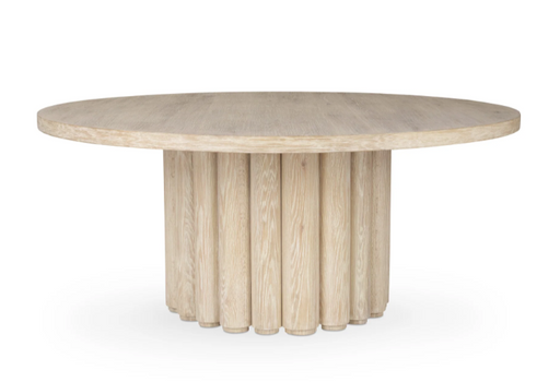 Classic Home - Tiber 70" Round Oak Veneer Wood Dining Table - 51031712 - GreatFurnitureDeal