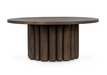 Classic Home - Tiber 70" Round Oak Veneer Wood Dining Table - 51031735 - GreatFurnitureDeal
