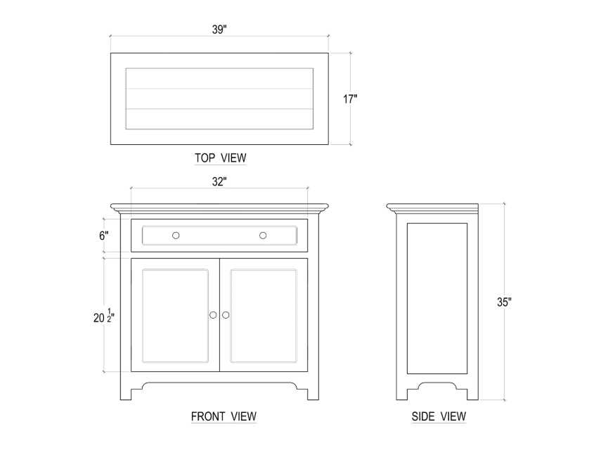 Bramble - Aries Side Board with 2 Doors - BR-23363 - GreatFurnitureDeal