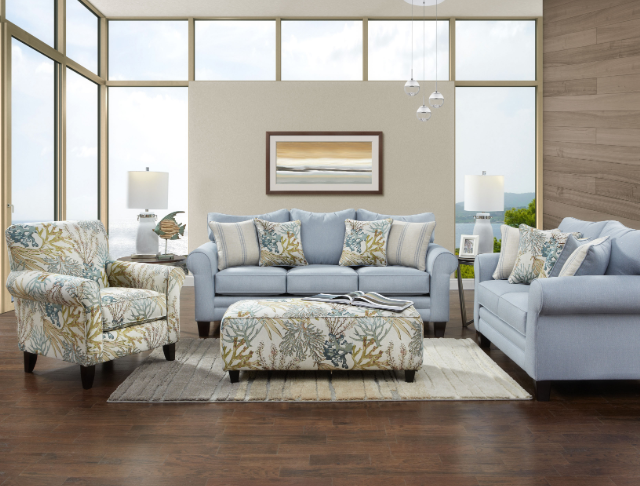 Southern Home Furnishings - Starter Sleeper in Sky - 1144 Starter Sky Sleeper - GreatFurnitureDeal