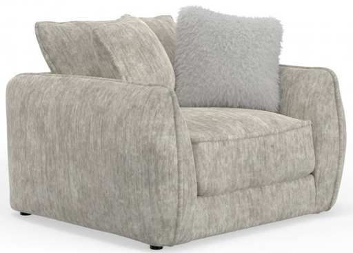 Jackson Furniture - Bankside Chair with Ottoman in Parchment - 2206-01-10-PARCHMENT-MTO - GreatFurnitureDeal