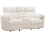 Parker Living - Radius Power Reclining Console Loveseat in Mega Ivory Off White Fabric - MRAD#822CPG-MGIV - GreatFurnitureDeal