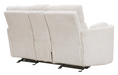 Parker Living - Radius Power Reclining Console Loveseat in Mega Ivory Off White Fabric - MRAD#822CPG-MGIV - GreatFurnitureDeal