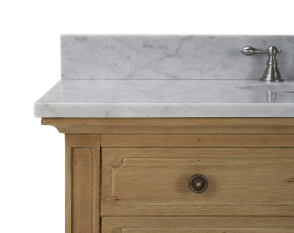 Bramble - Carrington Single Vanity w/ Sink & Marble Top - BR-27448 - GreatFurnitureDeal