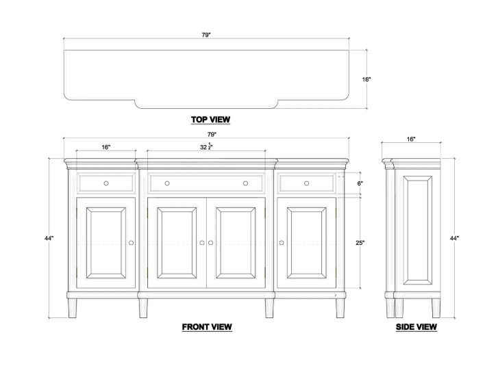 Bramble - Hayward Buffet Cabinet - BR-26498 - GreatFurnitureDeal