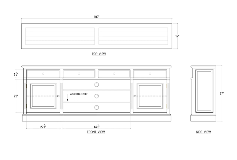 Bramble - Hudson Media Console - BR-26611 - GreatFurnitureDeal