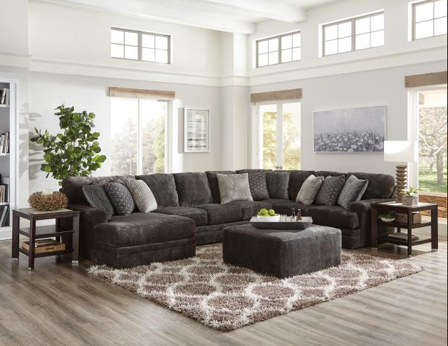 Jackson Furniture - Mammoth 5 Piece Sectional in Smoke - 4376-62-59-30-76-28-SMOKE - GreatFurnitureDeal