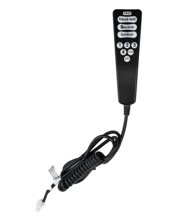 Ashley Furniture Catnapper Furniture - Power Headrest and Power Lumbar Heat & Massage Replacement Remote Hand Control HC 4HR3B 06 BP - GreatFurnitureDeal
