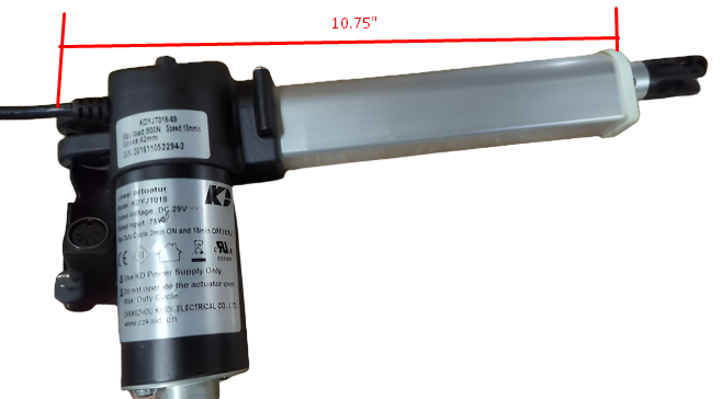Franklin Furniture Power Recliner Linear Actuator Replacement Power Motor - KDYJT018-69 / KDYJT018-69R - GreatFurnitureDeal