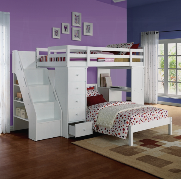 Acme Furniture - Freya Twin Loft Bed - 37145 - GreatFurnitureDeal