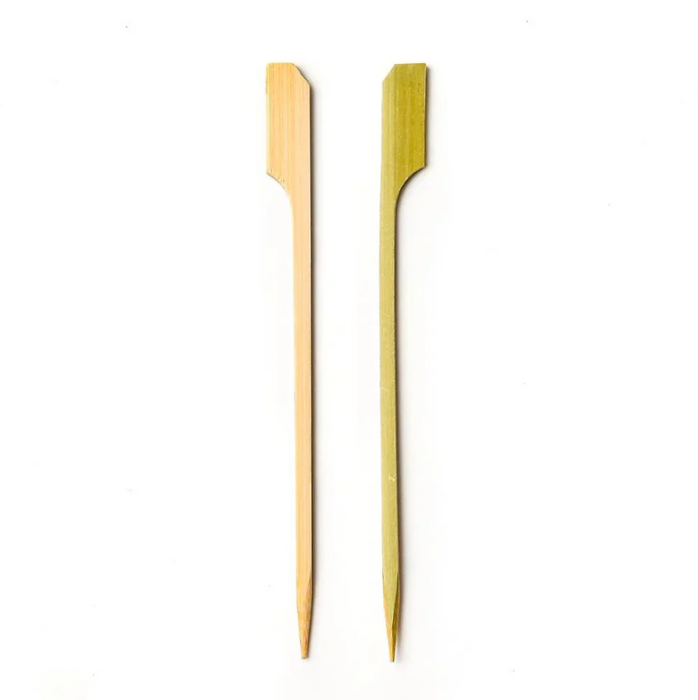 4-inch Bamboo Paddle Skewers: Perfect for Serving Appetizers and Cocktail Garnishes - Natural Color - 1000-CT - Biodegradable and Eco-Friendly - Restaurantware - GreatFurnitureDeal