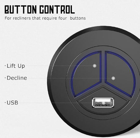 Replacement 2 Button Switch with USB - GreatFurnitureDeal