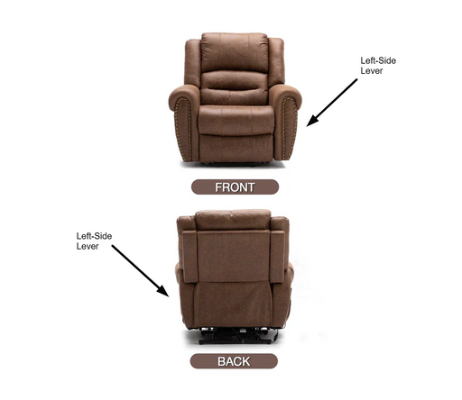 Left-Side, Straight Recliner Replacement Lever for Chairs, Sofas, and Loveseats - KDH039-308(R) and 502358 - GreatFurnitureDeal