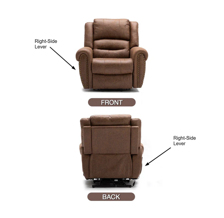 Right-Side, Straight Recliner Replacement Lever for Chairs, Sofas, and Loveseats - 500338 - GreatFurnitureDeal