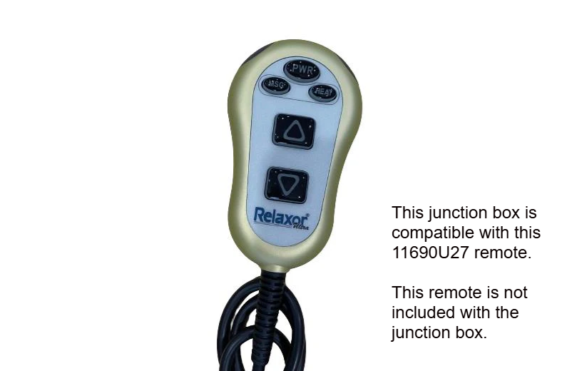 Inseat - Replacement Control Harness Junction Box for Med-Lift and Best Lift Chairs - 14371-27 for Remote 11690U27 - GreatFurnitureDeal