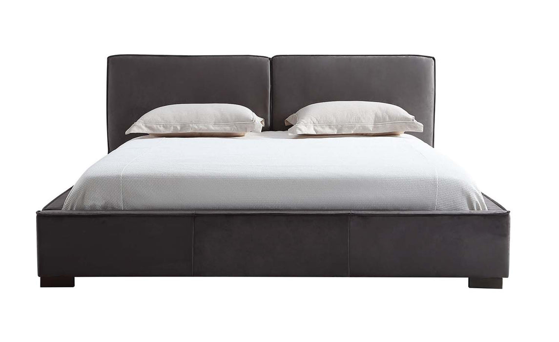 J&M Furniture - Serene Grey Queen Bed - 18668-Q-GREY - GreatFurnitureDeal