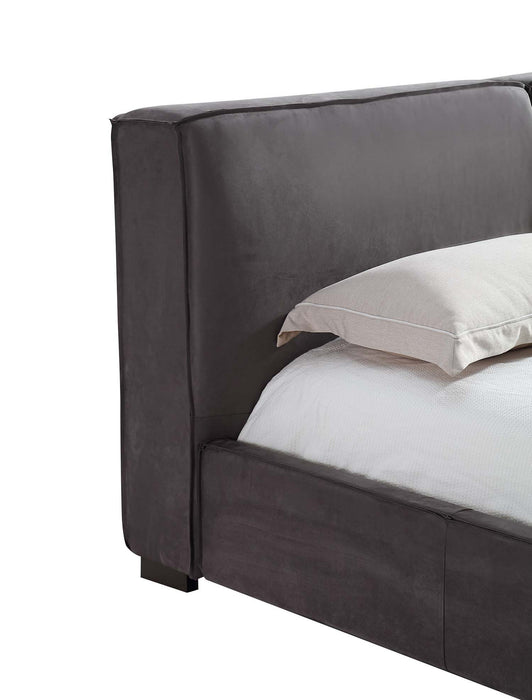 J&M Furniture - Serene Grey Queen Bed - 18668-Q-GREY