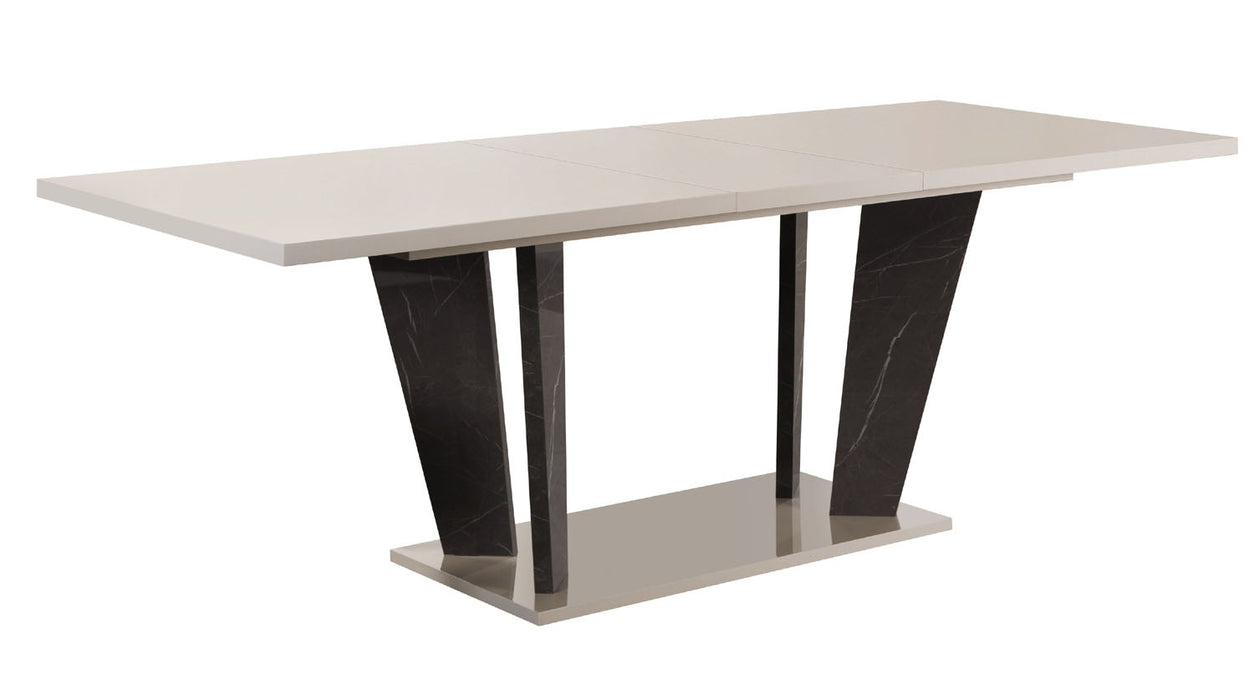 J&M Furniture - Sonia Modern Dining Table in Pearl Lacquer - 18554-DT - GreatFurnitureDeal