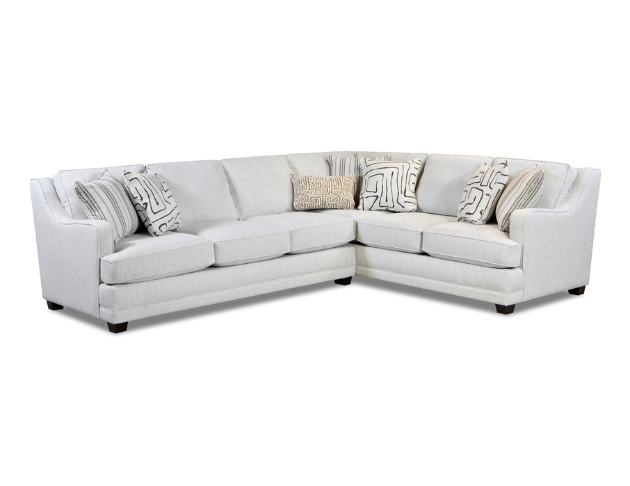 Southern Home Furnishings - Durango Sectional in Off White - 7000-31L/33R Durango Pewter - GreatFurnitureDeal