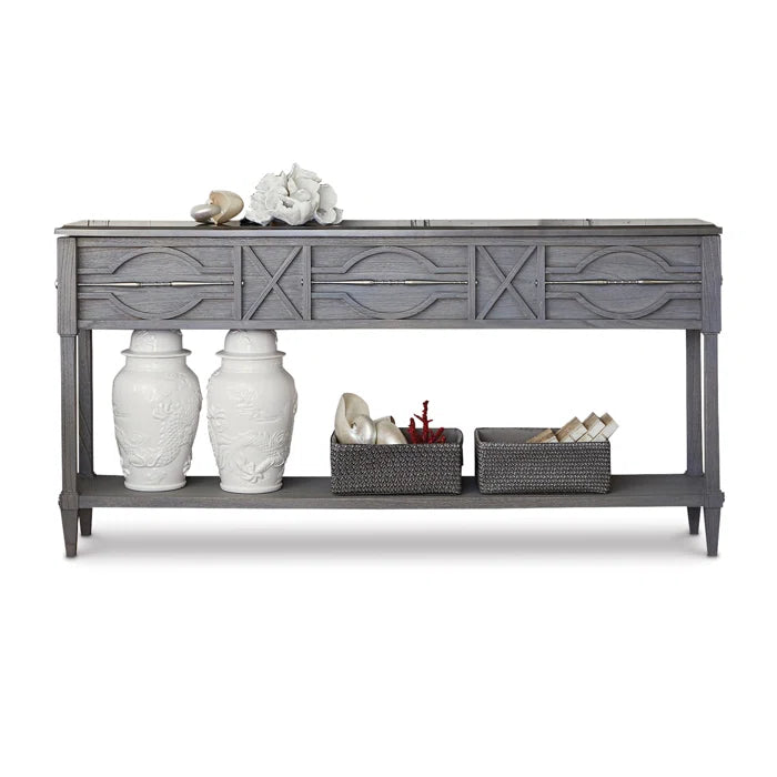 Ambella Home Collection - Spindle Console - Weathered Grey - 17554-850-002
