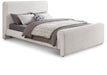 Meridian Furniture - Stylus Cream Boucle Fabric Upholstered King Bed (3 Boxes) - StylusCream-K - GreatFurnitureDeal