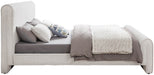 Meridian Furniture - Stylus Cream Boucle Fabric Upholstered King Bed (3 Boxes) - StylusCream-K - GreatFurnitureDeal