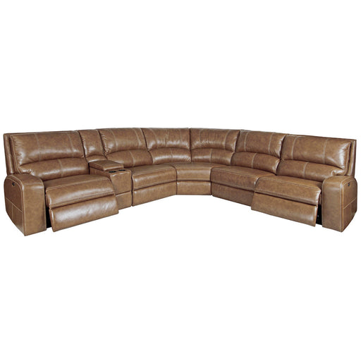 Parker Living - Swift Bourbon Modular 6 Piece Power Reclining Sectional - MSWI-PACKA(H)-BOU - GreatFurnitureDeal