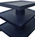 Worlds Away - Tatiana Three Tier Center Column Side Table in Textured Navy - TATIANA NVY - GreatFurnitureDeal