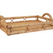 Worlds Away - Rectangular Natural Rattan Tray With Open Oval Detail Sides - TATUM - GreatFurnitureDeal