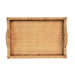 Worlds Away - Rectangular Natural Rattan Tray With Open Oval Detail Sides - TATUM - GreatFurnitureDeal