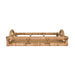 Worlds Away - Rectangular Natural Rattan Tray With Open Oval Detail Sides - TATUM - GreatFurnitureDeal