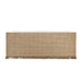 Worlds Away - Lawson Style Sofa In Natural Rattan With Fringe Skirt And Ivory Linen Cushions - TENNY WH - GreatFurnitureDeal