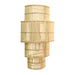 Worlds Away - Tia Four-Tiered Wall Sconce in Natural Rattan - TIA - GreatFurnitureDeal