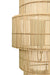 Worlds Away - Tia Four-Tiered Wall Sconce in Natural Rattan - TIA - GreatFurnitureDeal