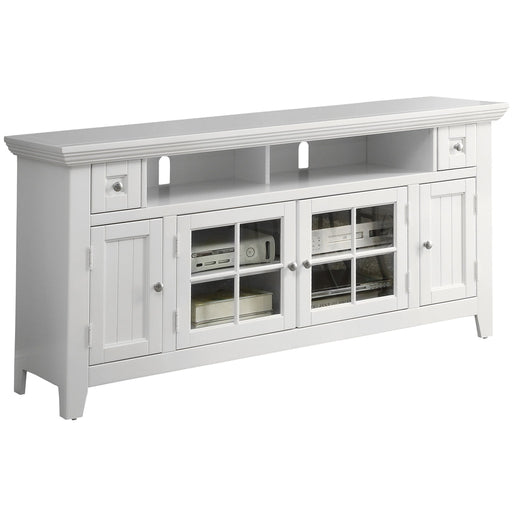 Parker House - Tidewater 62 in TV Console in Vintage White - TID#62 - GreatFurnitureDeal