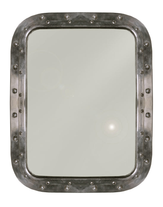 GJ Styles - Reclaimed Aluminum Fixed Porthole Mirror - TM286