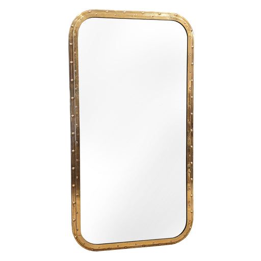 GJ Styles - Brass Fixed Porthole Mirror-Large - TM290 - GreatFurnitureDeal