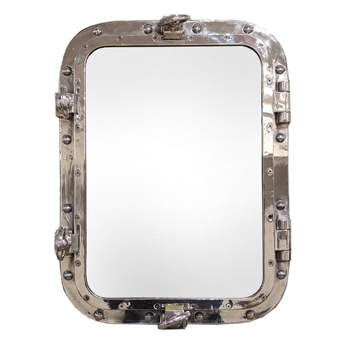GJ Styles - Reclaimed Aluminum Opening Porthole Mirror - TM402 - GreatFurnitureDeal