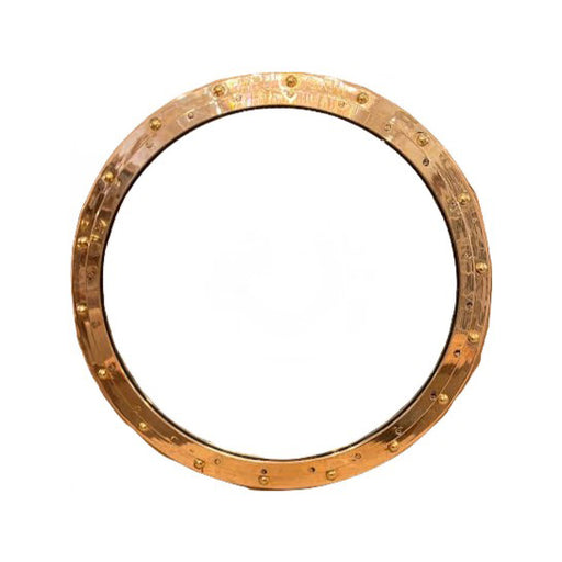 GJ Styles - Brass Fixed Round Porthole Mirror - TM413 - GreatFurnitureDeal